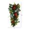 26" Christmas Greenery Ornament Teardrop Swag